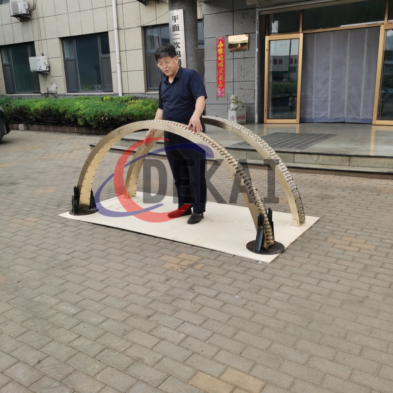 德凱非標定制2.2米直徑數控機床用雙導程精密銅蝸輪